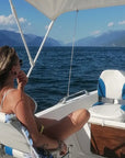 Private boat tour with wine and fish aperitif from Garda